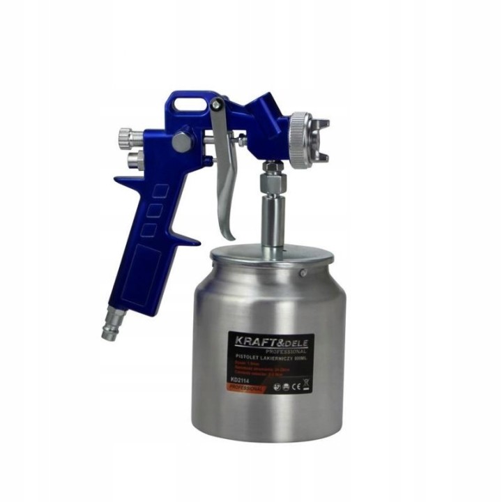 PISTOLET LAKIERNICZY 600ML + 1,5MM CIŚNIENIE 5 BAR