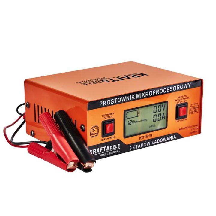 Prostownik MIKROPROCESOROWY Akumulatorowy 6 12 24V