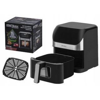 FRYTKOWNICA BEZTŁUSZCZOWA AIR FRYER 6L XXL - dotykowy ekran + programy