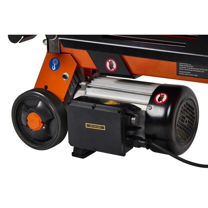 RĘBAK ŁUPARKA DO DREWNA 2500W 7T 230V max 52cm-dł 25cm-śr
