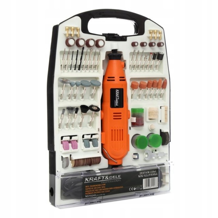 MINI SZLIFIERKA FREZARKA DREMEL+AKCESORIA 235el.