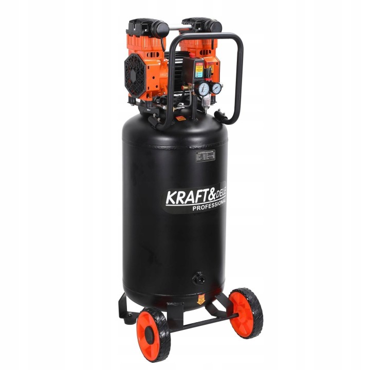 KOMPRESOR BEZOLEJOWY PIONOWY stojący 2 tłoki 100l 3000W