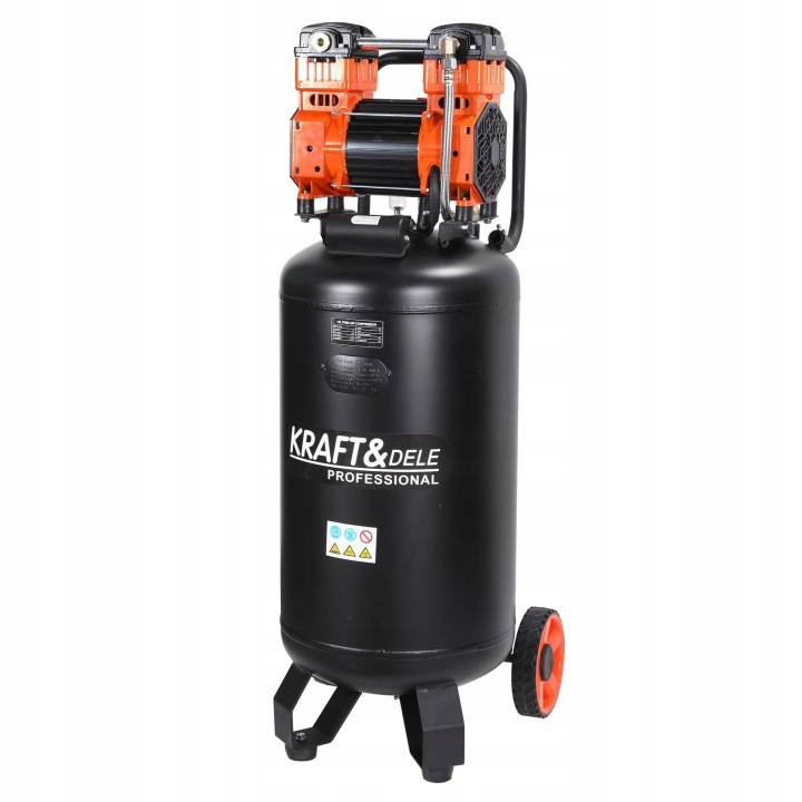 KOMPRESOR BEZOLEJOWY PIONOWY stojący 2 tłoki 100l 3000W