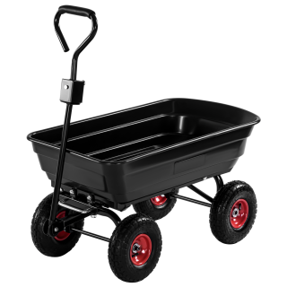 Wózek ogrodowy transportowy taczka 4 koła 75L 300kg