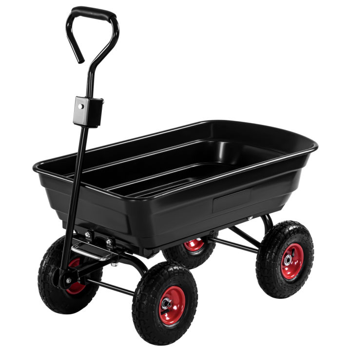 Wózek ogrodowy transportowy taczka 4 koła 75L 300kg