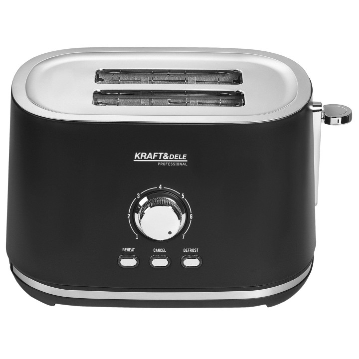 Toster Elektryczny 1000W czarny z regulacją 7 pioziomów