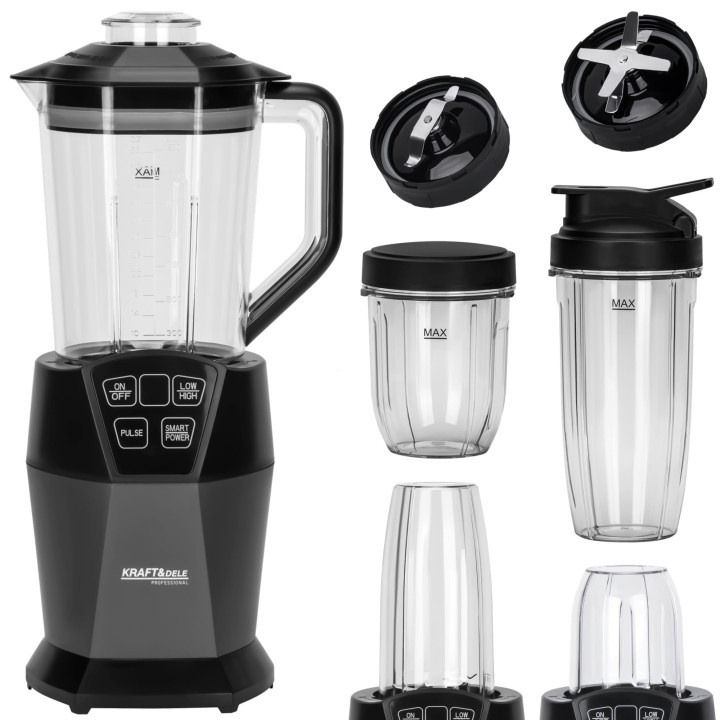 Blender Kielichowy 1500ml + 800ml + 400ml 1850W 3 pojemniki