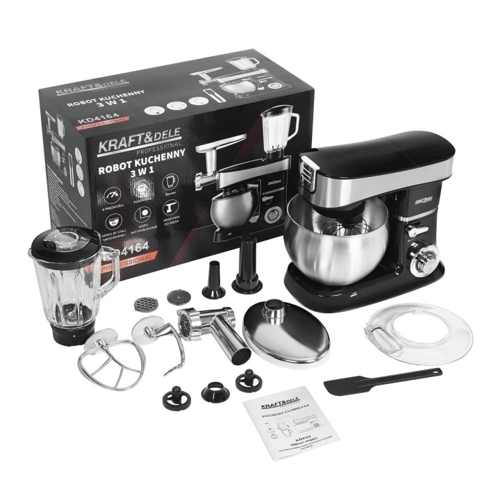 Robot kuchenny 3w1 mikser planetarny 6L maszynka do mięsa blender 2200W