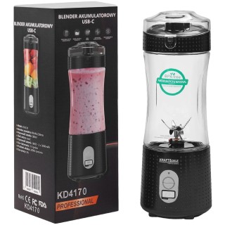 Blender przenośny bezprzewodowy akumulatorowy USB-C 380ml / 2x3000mAh