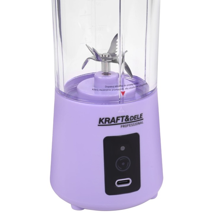 Blender przenośny bezprzewodowy akumulatorowy USB-C 400ml / 2x3000mAh