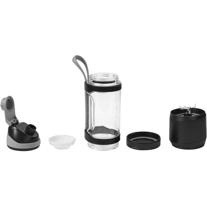 BLENDER przenośny bezprzewodowy AKUMULATOROWY czarny USB-C 700ML 2x2500mAh