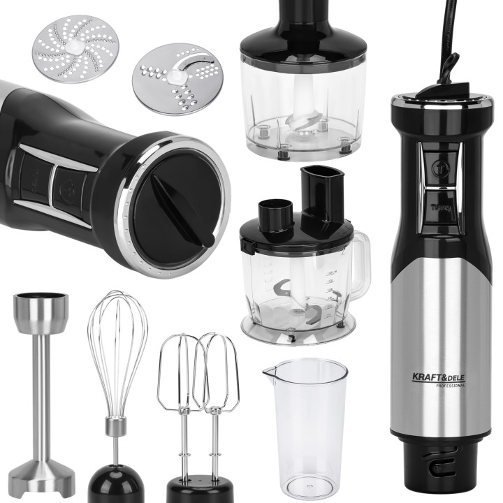 Blender 1500W mikser duży zestaw 3 miski + turbo