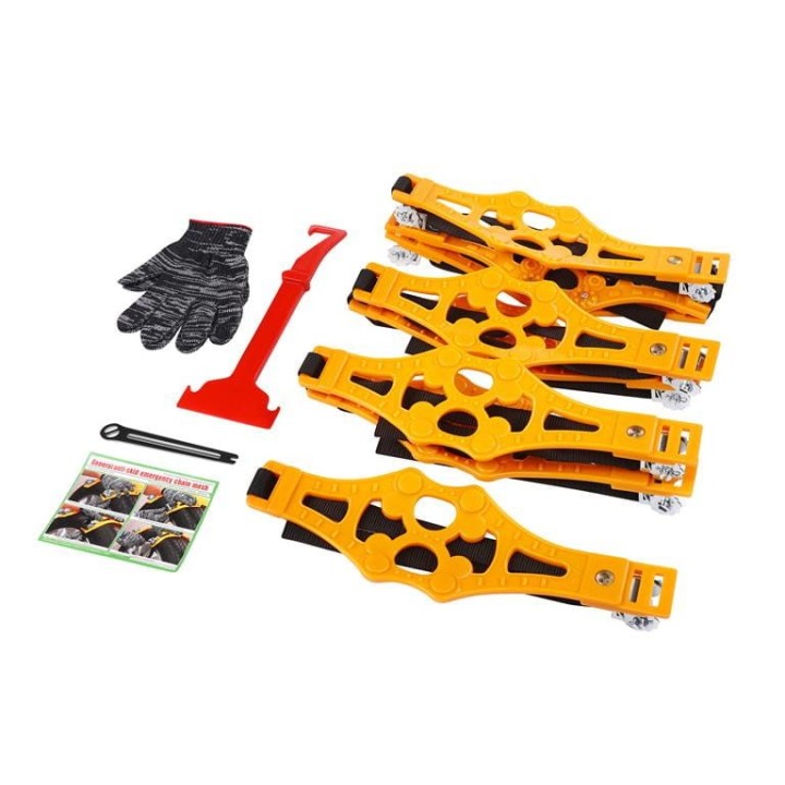 8x ŁAŃCUCHY ŚNIEGOWE silikon+metal ZESTAW + torba