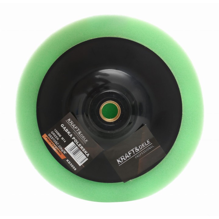 GĄBKA POLERSKA 150mm ZIELONA 26kg/m3 M14