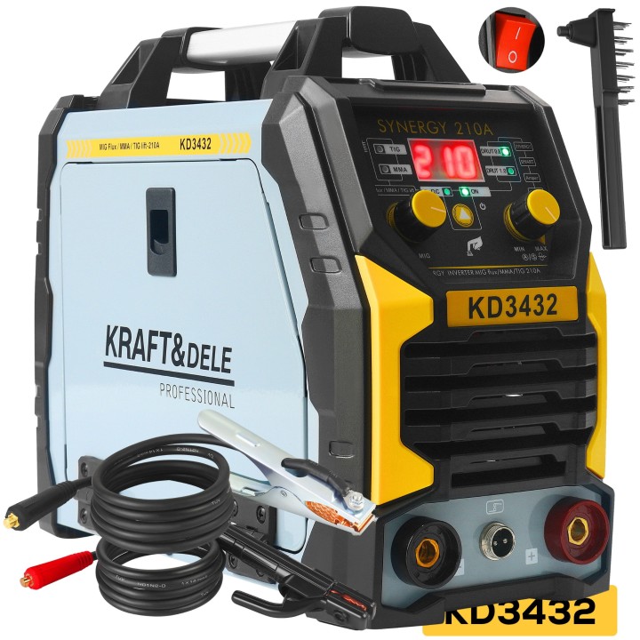 SPAWARKA MIGOMAT BEZGAZOWY MIG MAG 210A Synergia + ELEKTRODOWA ZESTAW