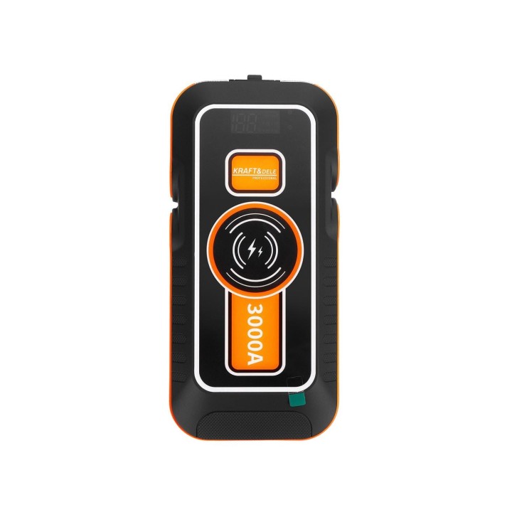 Jump Starter Powerbank QC ładowanie bezprzewodowe + etui 16000mAh + LED