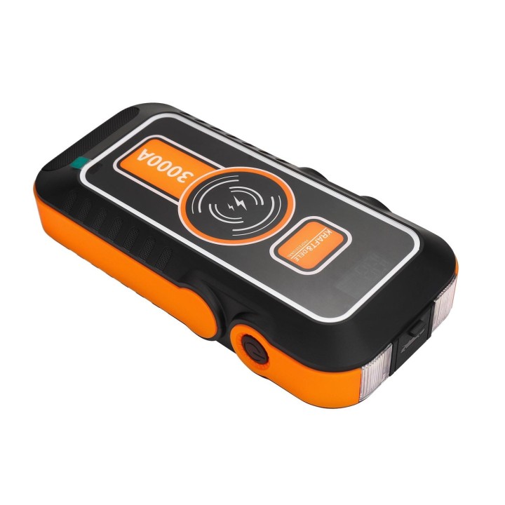 Jump Starter Powerbank QC ładowanie bezprzewodowe + etui 16000mAh + LED