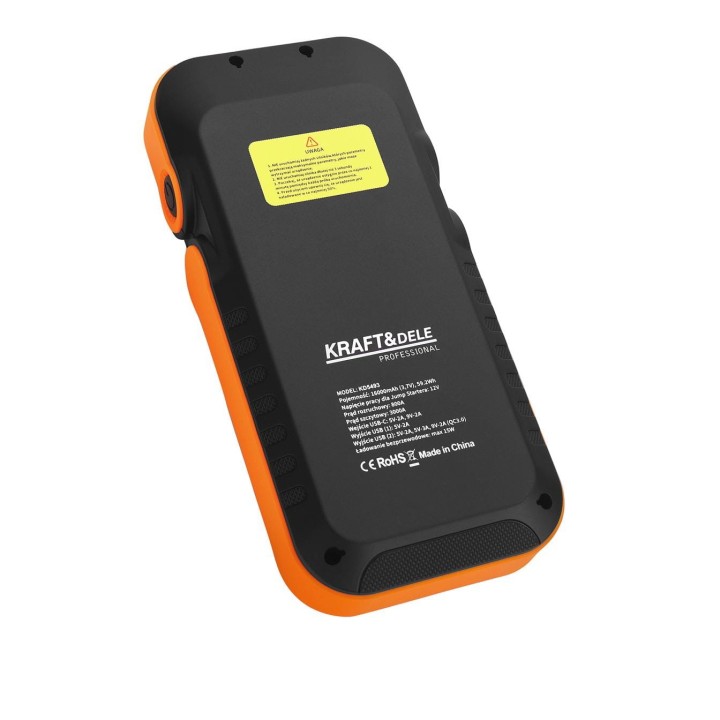 Jump Starter Powerbank QC ładowanie bezprzewodowe + etui 16000mAh + LED