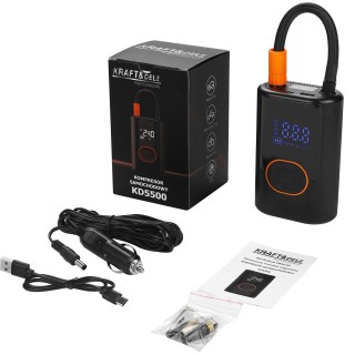 KOMPRESOR AKUMULATOROWY SPRĘŻARKA 5000mAh + powerbank