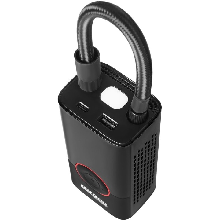 KOMPRESOR AKUMULATOROWY + LATARKA 85W 4000mAh + powerbank + LED