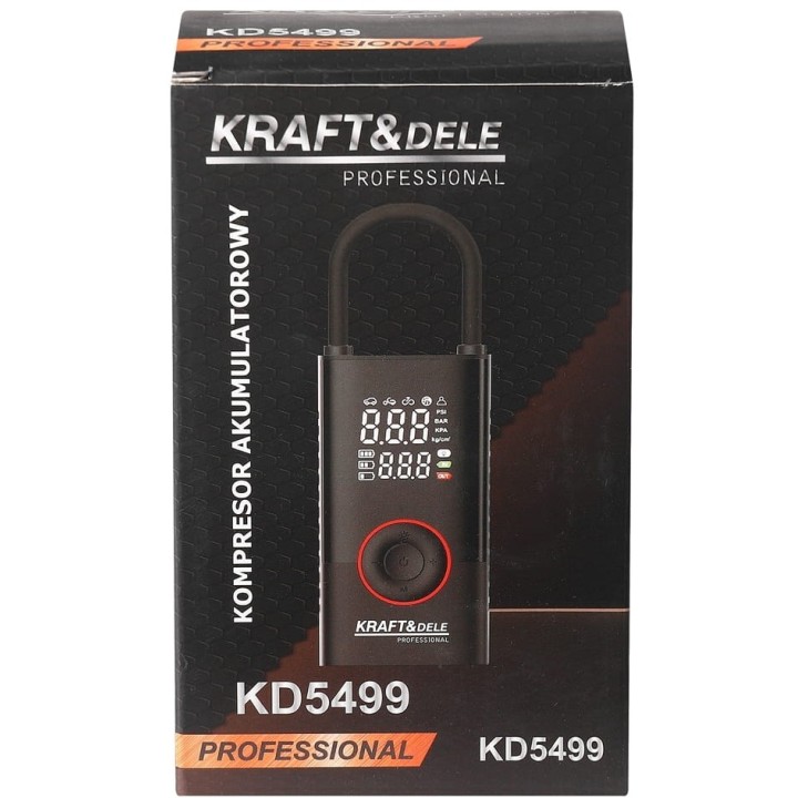 KOMPRESOR AKUMULATOROWY + LATARKA 85W 4000mAh + powerbank + LED