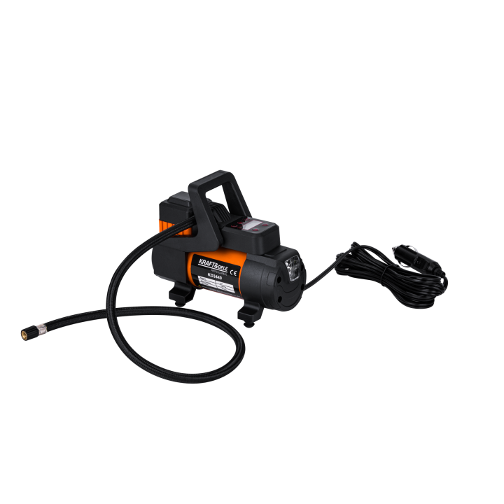 KOMPRESOR SAMOCHODOWY 12V 168W wyświetlacz + LED + torba