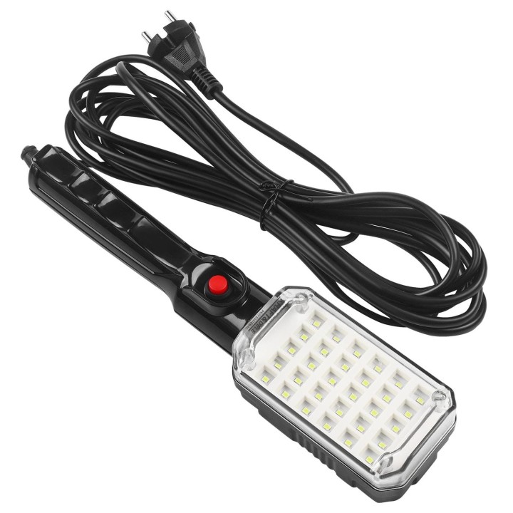 Latarka LAMPKA LAMPA WARSZTATOWA LED 15W z magnesem haczykiem 220V