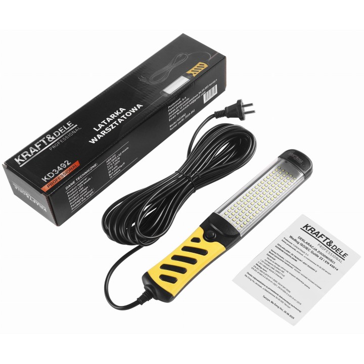 LATARKA LAMPKA WARSZTATOWA LED 20W 220V z haczykiem i magnesem