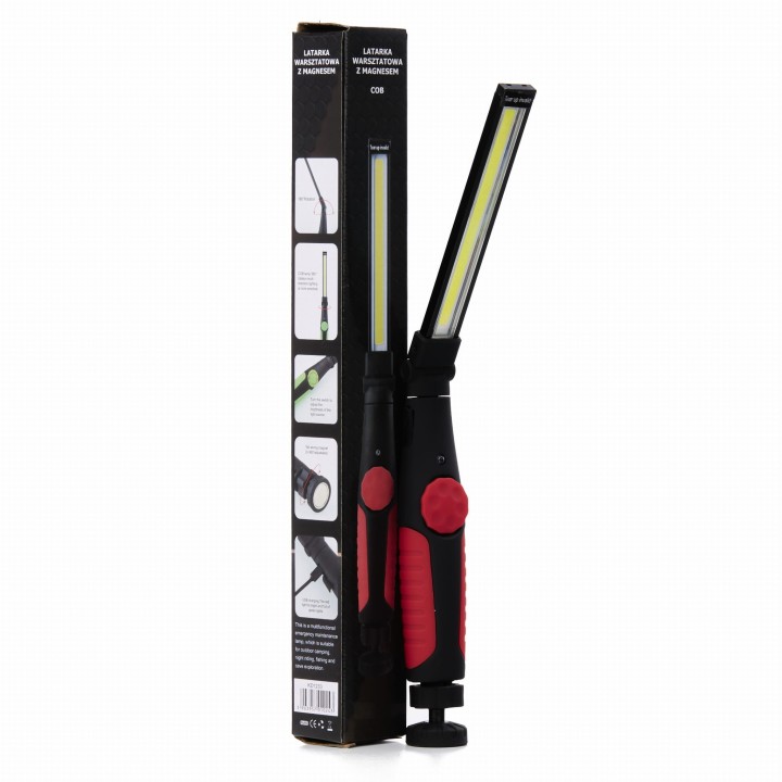 LATARKA LAMPKA WARSZTATOWA COB USB z magnesem akumulatorowa