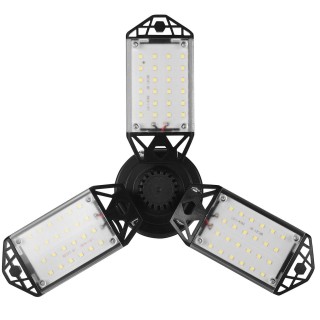 LAMPA WARSZTATOWA LED SUFITOWA SKŁADANA 80W 8500LM 27x27cm E27