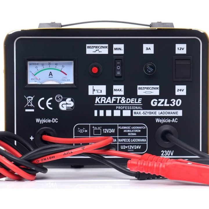 PROSTOWNIK MIKROPROCESOROWY AKUMULATOROWY 30A 90-250Ah 12/24V