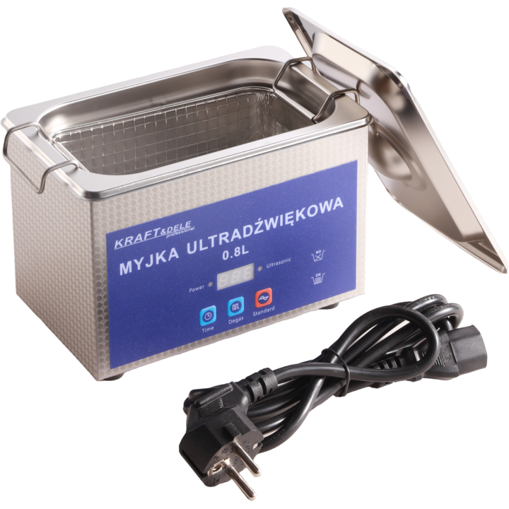 MYJKA WANNA ULTRADĹšWIĘKOWA 40W 48KHz Z KOSZEM 0,8L STERYLIZATOR KOSMETYCZNY