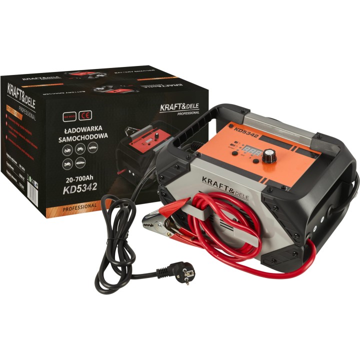 Prostownik z rozruchem do akumulatora 20-700Ah 12/24V 85A starter