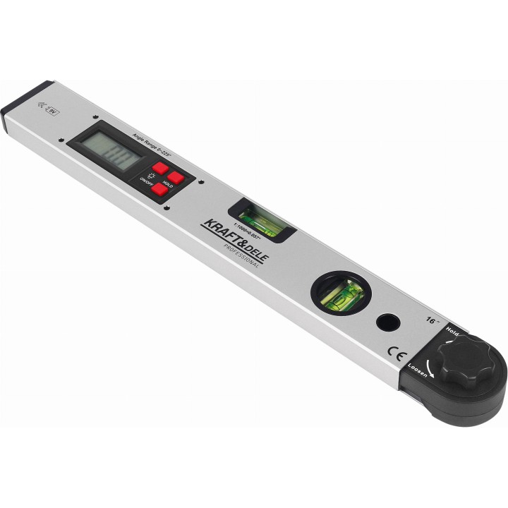 Kątomierz elektroniczny z poziomnicą LCD 400 mm