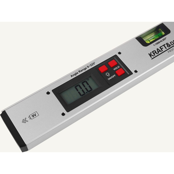 Kątomierz elektroniczny z poziomnicą LCD 400 mm