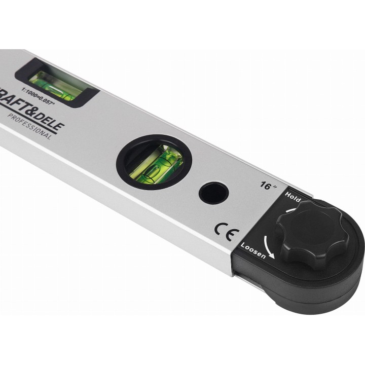 Kątomierz elektroniczny z poziomnicą LCD 400 mm
