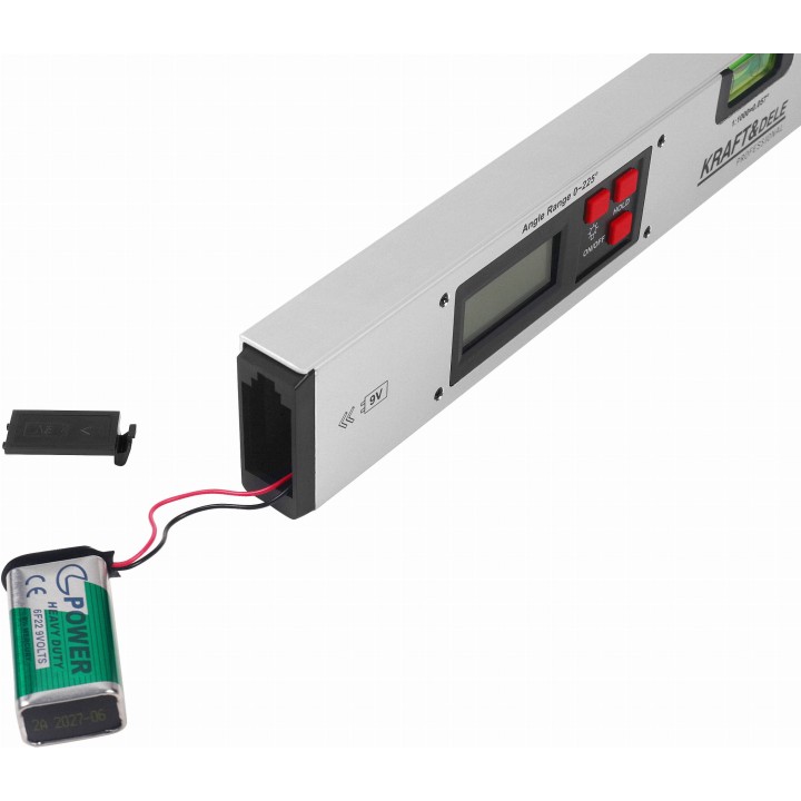 Kątomierz elektroniczny z poziomnicą LCD 400 mm