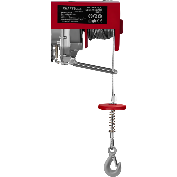 WYCIĄGARKA WCIĄGARKA ELEKTRYCZNA 230V 1200W 300/600kg