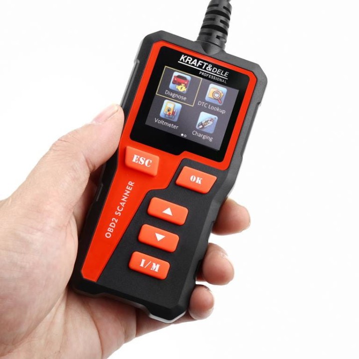 TESTER DIAGNOSTYCZNY OBD II/EOBD KOMPUTER DO KASOWANIA BŁĘDÓW z wyświetlaczem
