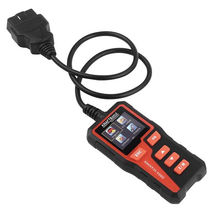 TESTER DIAGNOSTYCZNY OBD II/EOBD KOMPUTER DO KASOWANIA BŁĘDÓW z wyświetlaczem