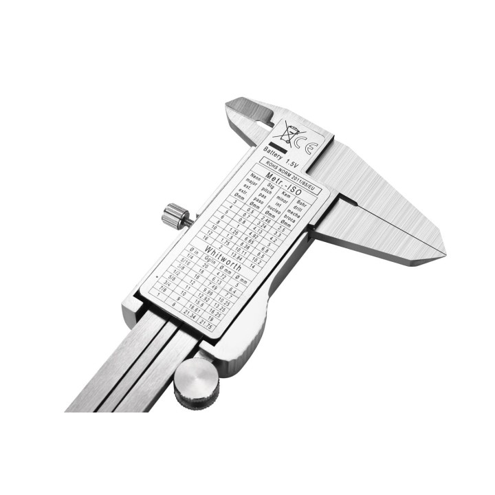 Elektroniczna suwmiarka cyfrowa 0-150mm milimetr z wyświetlaczem + etui
