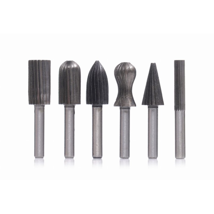 Frezy trzpieniowe do metalu 6szt. 6,3mm do frezarki fazowania