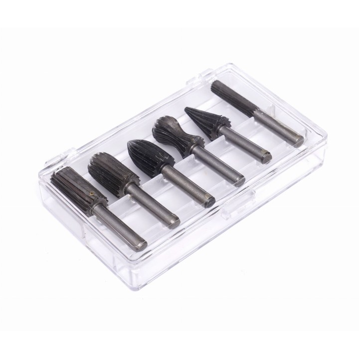 Frezy trzpieniowe do metalu 6szt. 6,3mm do frezarki fazowania