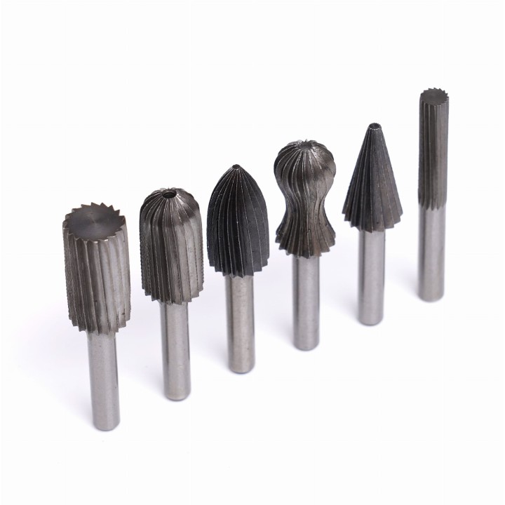 Frezy trzpieniowe do metalu 6szt. 6,3mm do frezarki fazowania