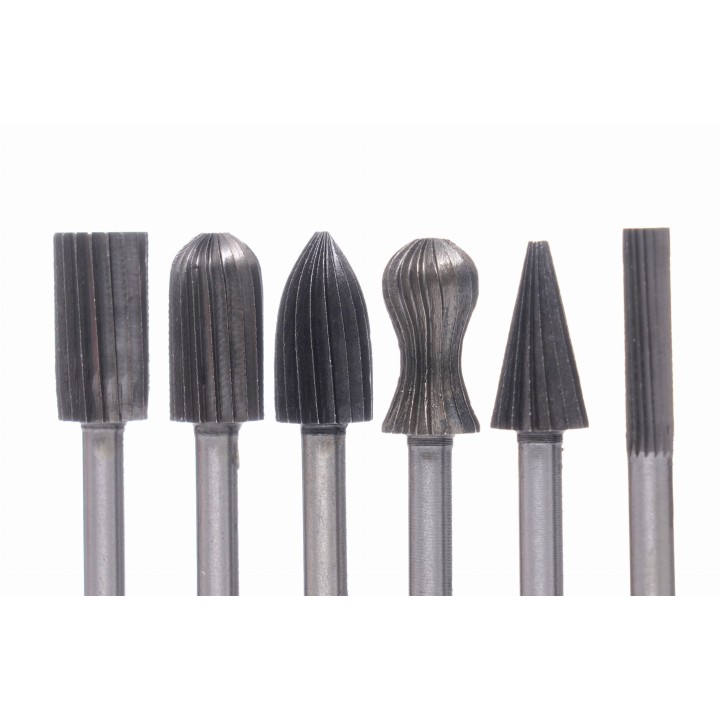 Frezy trzpieniowe do metalu 6szt. 6,3mm do frezarki fazowania