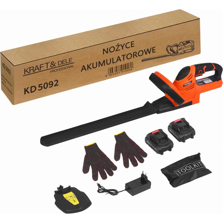 NOŻYCE AKUMULATOROWE 21V 2000mAh DUŻY ZESTAW 2x akumulator
