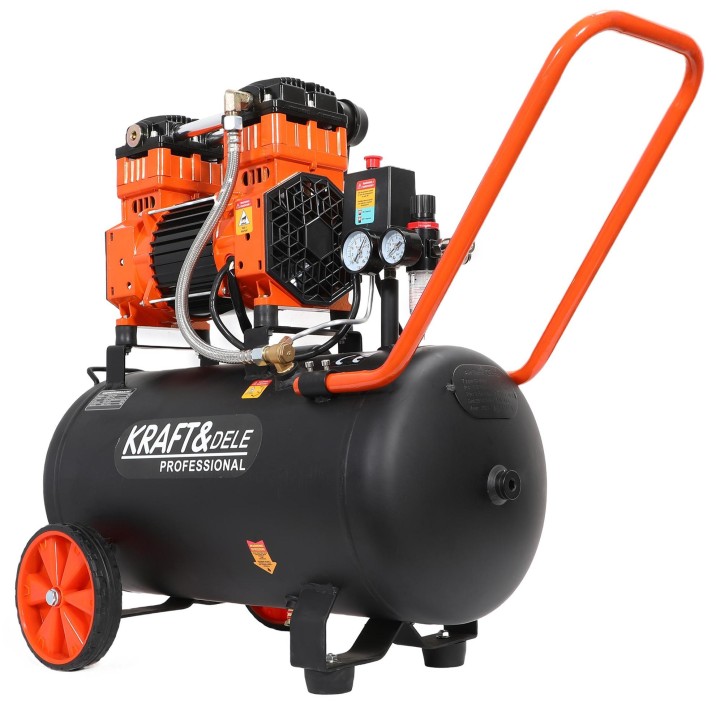 Kompresor bezolejowy sprężarka powietrza 2200W 50L 10bar