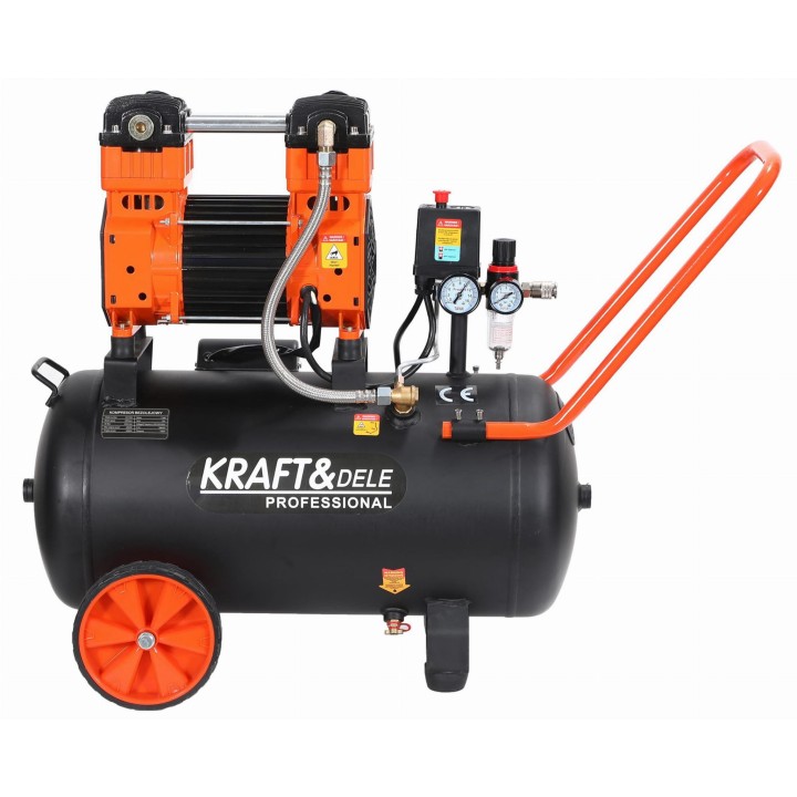 Kompresor bezolejowy sprężarka powietrza 2200W 50L 10bar