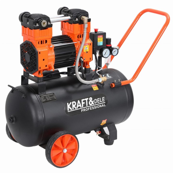 Kompresor bezolejowy sprężarka powietrza 2200W 50L 10bar