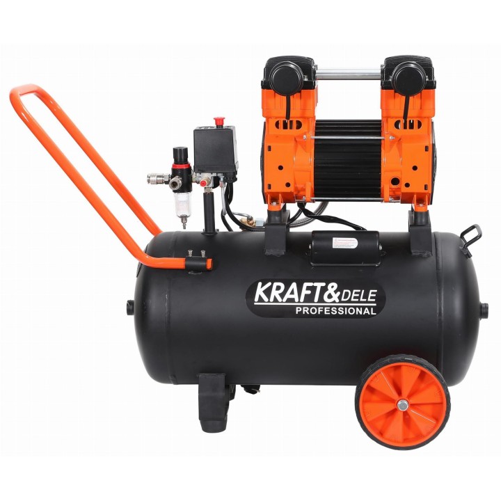 Kompresor bezolejowy sprężarka powietrza 2200W 50L 10bar
